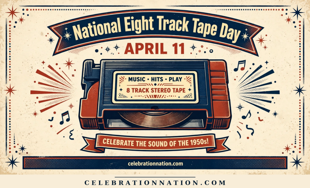 National Eight Track Tape Day poster