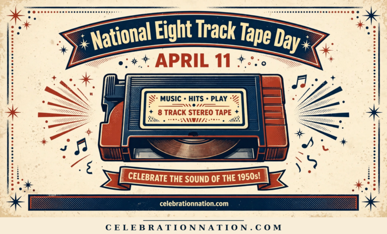National Eight Track Tape Day poster