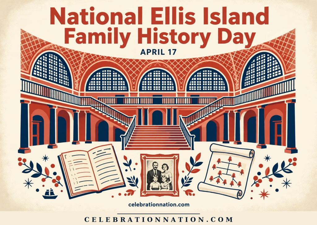 National Ellis Island Family History Day poster
