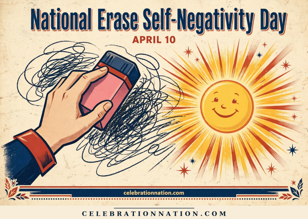 National Erase Self-Negativity Day poster