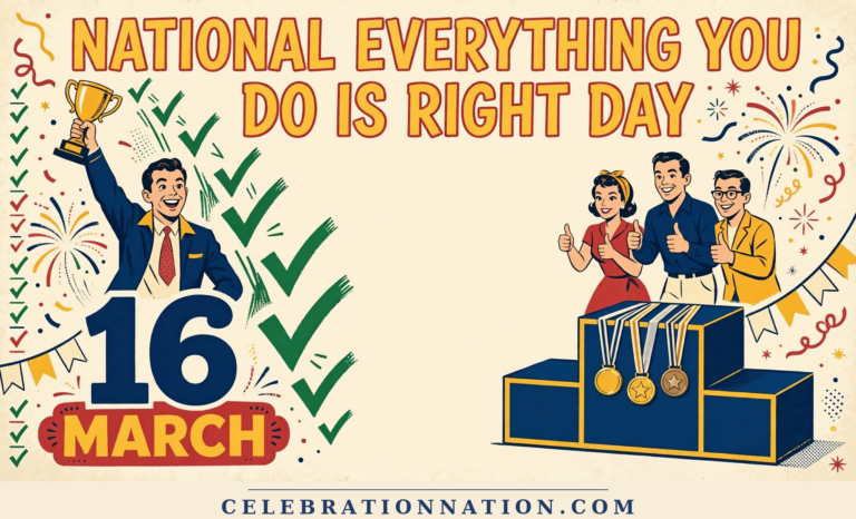 National Everything You Do Is Right Day poster