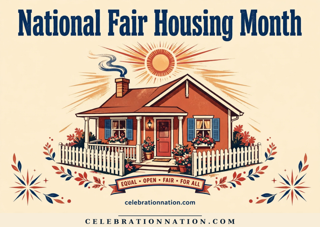 National Fair Housing Month poster