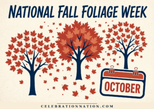 National Fall Foliage Week illustration, The first full week of October
