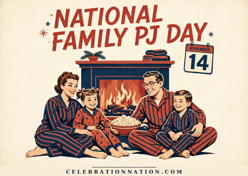 National Family PJ Day poster