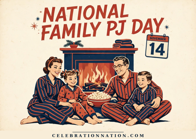 National Family PJ Day poster