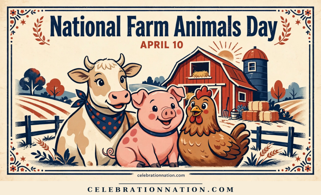 National Farm Animals Day poster