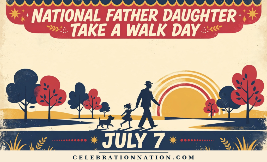 National Father Daughter Take a Walk Day poster