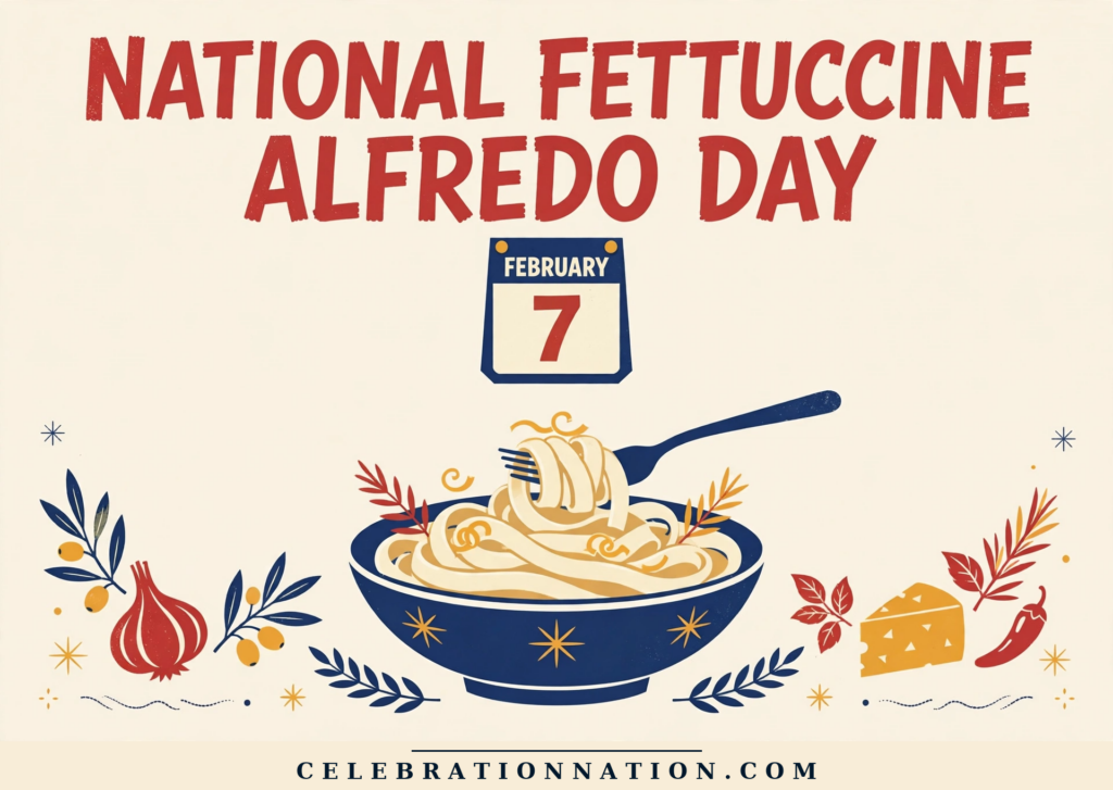 National Fettuccine Alfredo Day poster
