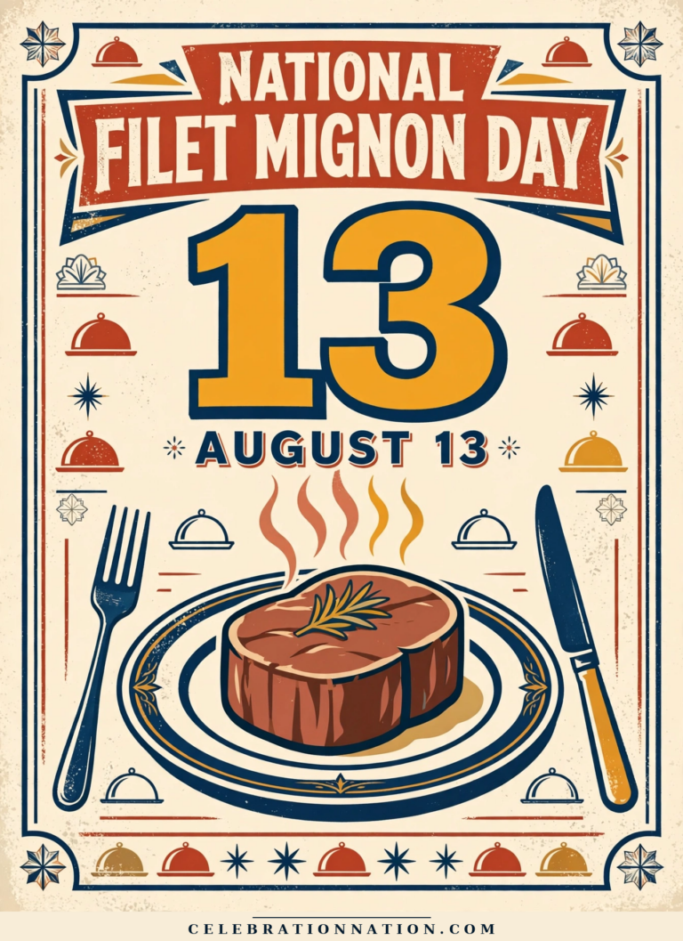 National Filet Mignon Day poster