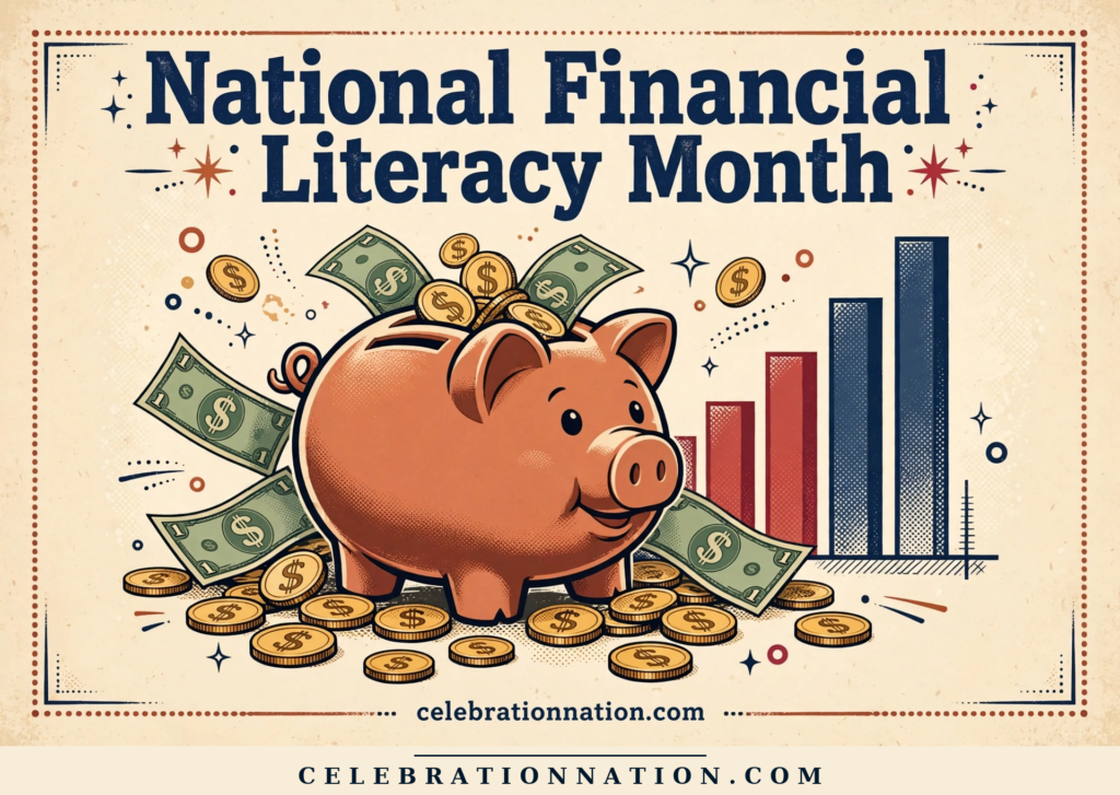 National Financial Literacy Month poster