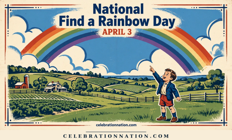 National Find a Rainbow Day poster