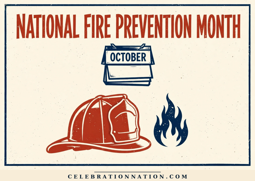 National Fire Prevention Month poster
