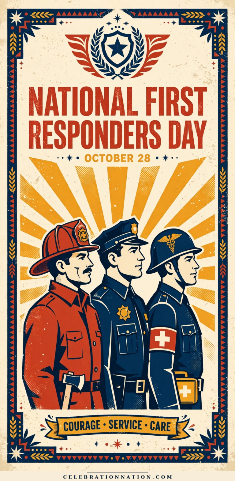 National First Responders Day poster