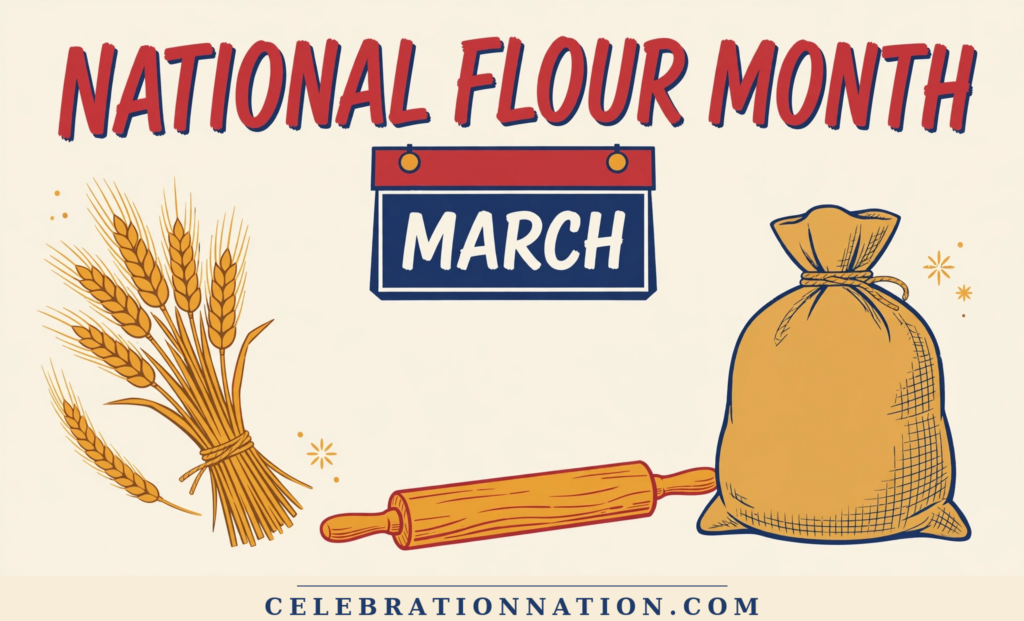National Flour Month poster