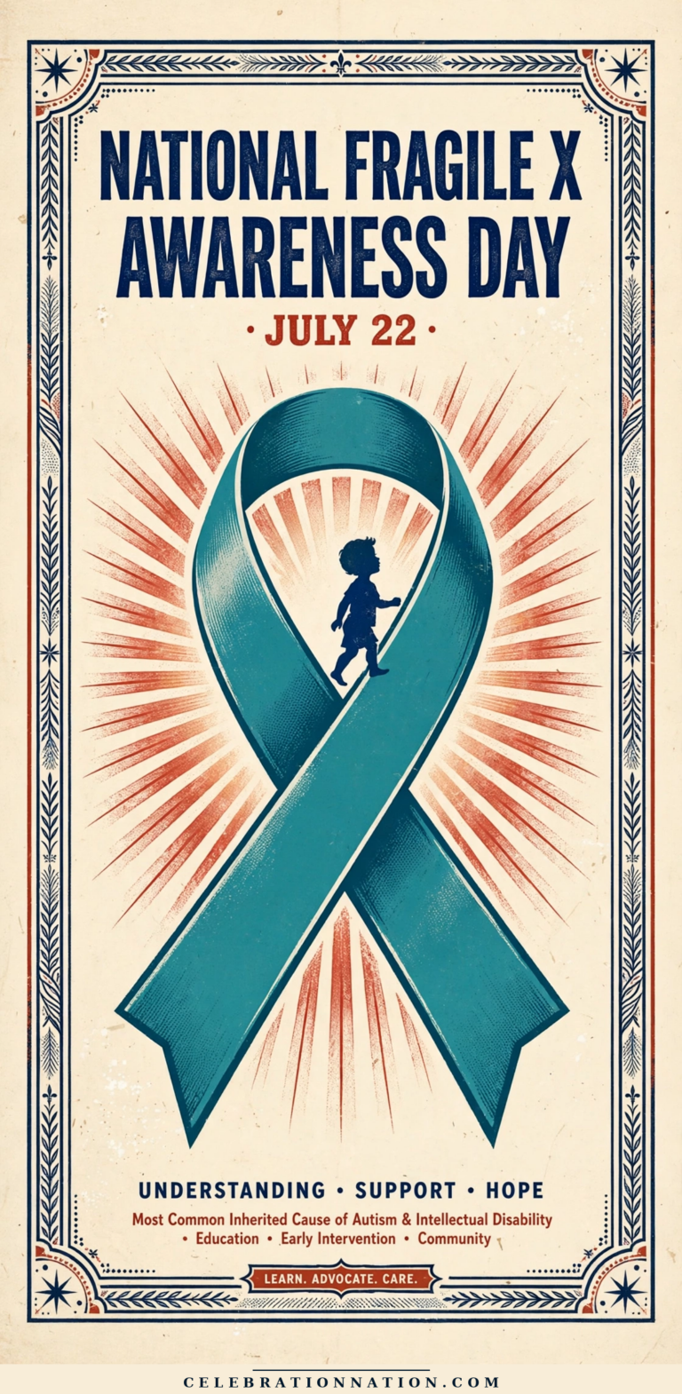 National Fragile X Awareness Day poster