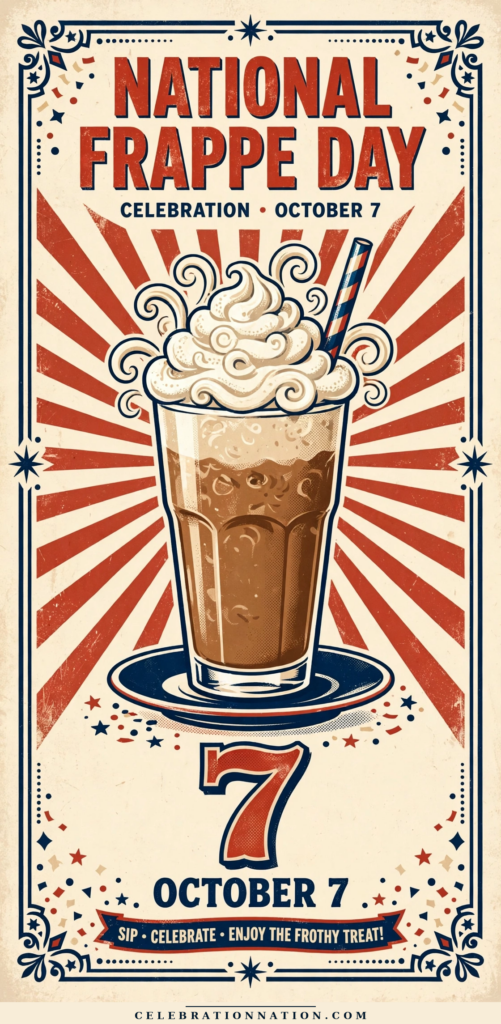 National Frappe Day poster