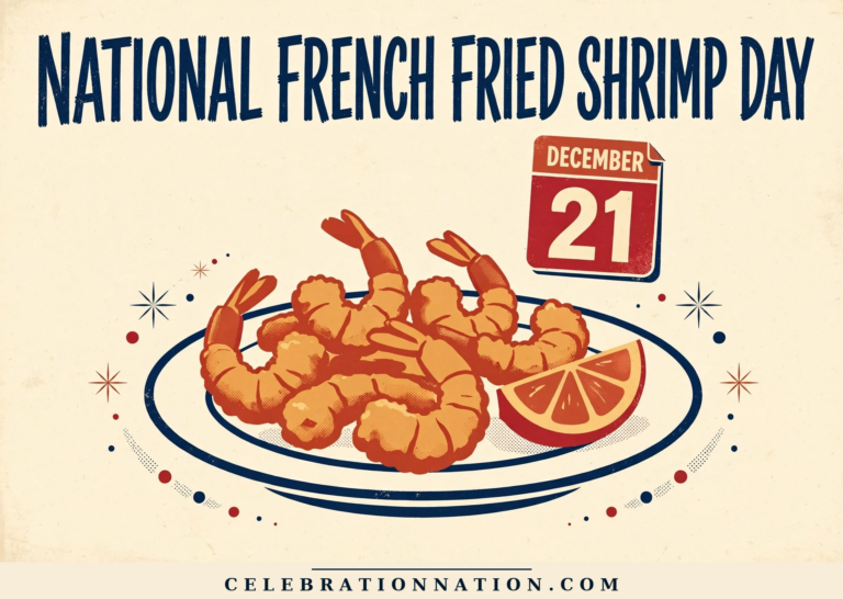 National French Fried Shrimp Day poster