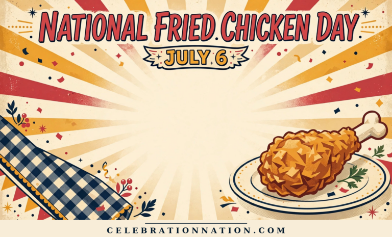 National Fried Chicken Day poster