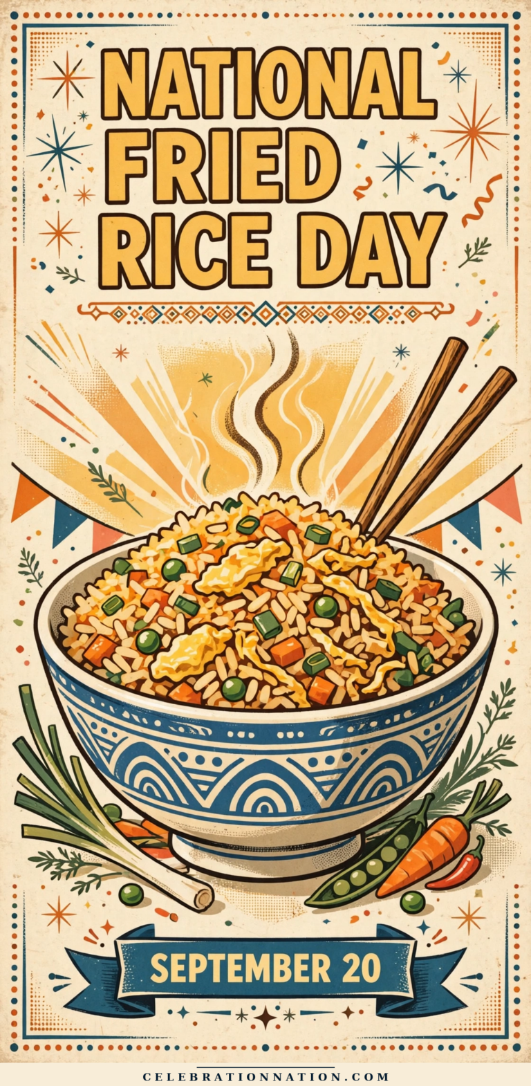 National Fried Rice Day poster