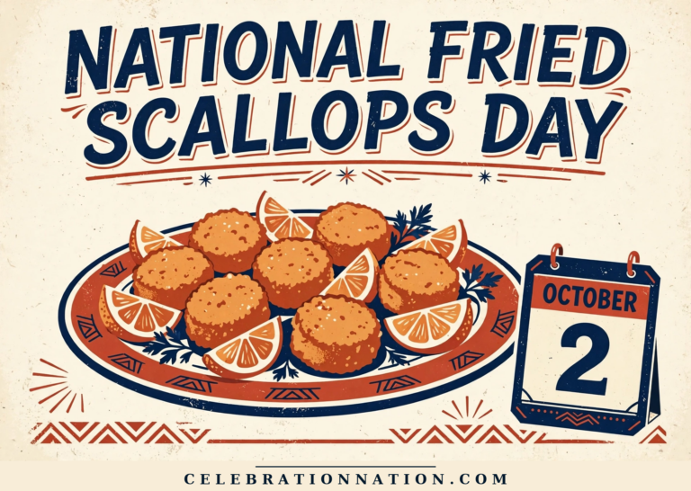 National Fried Scallops Day poster