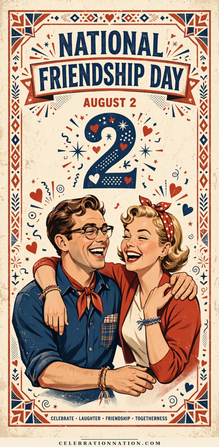 National Friendship Day poster