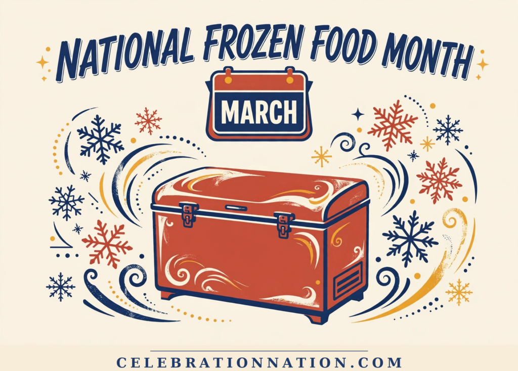 National Frozen Food Month poster