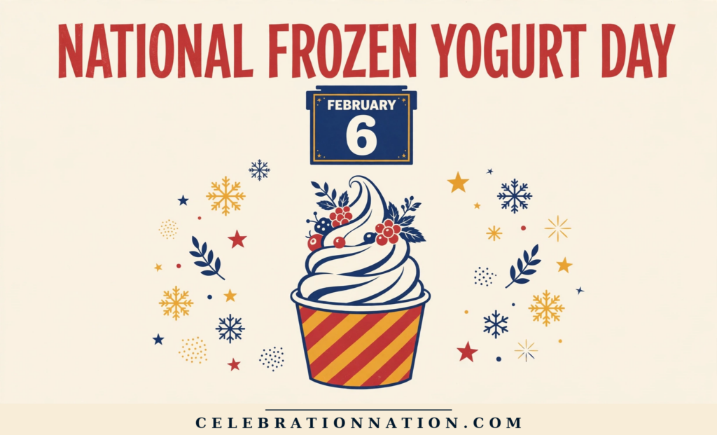 National Frozen Yogurt Day poster