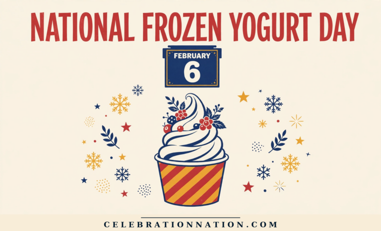 National Frozen Yogurt Day poster