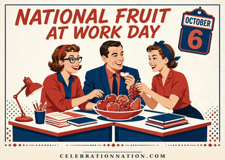 National Fruit at Work Day poster