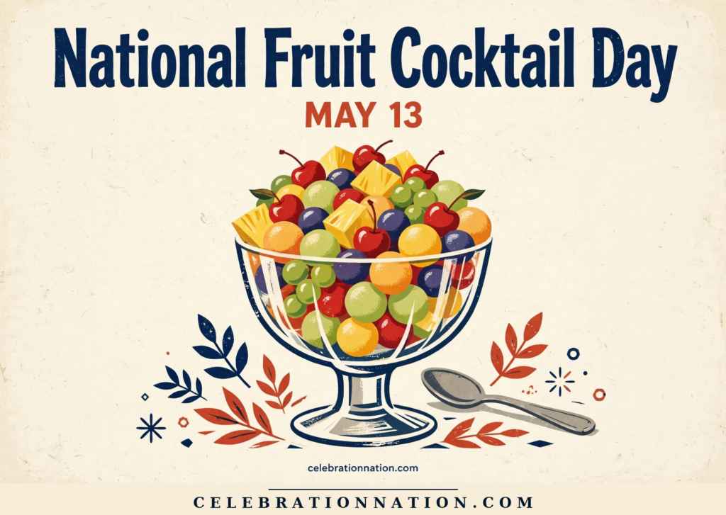 National Fruit Cocktail Day poster