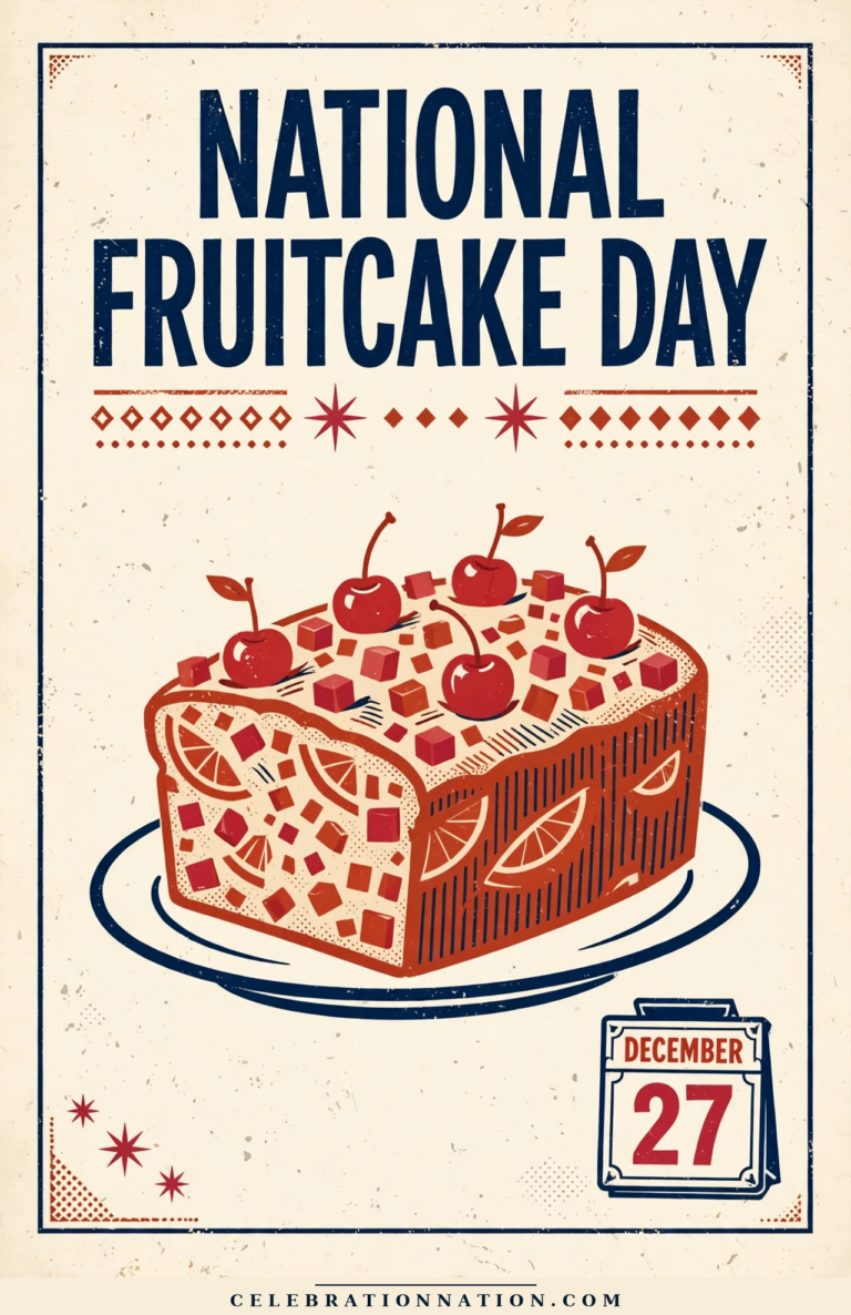 National Fruitcake Day poster