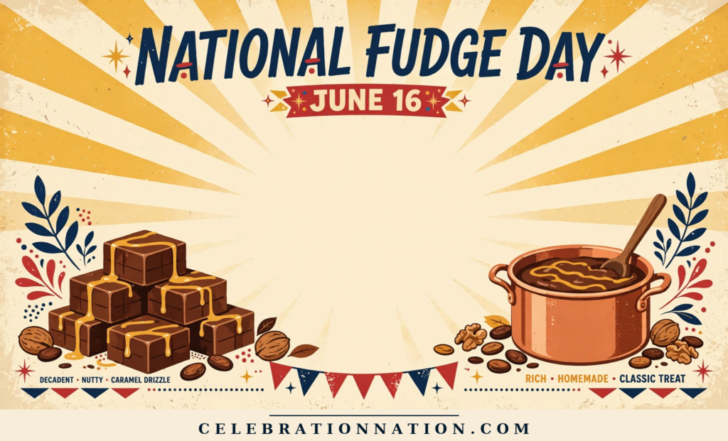 National Fudge Day poster