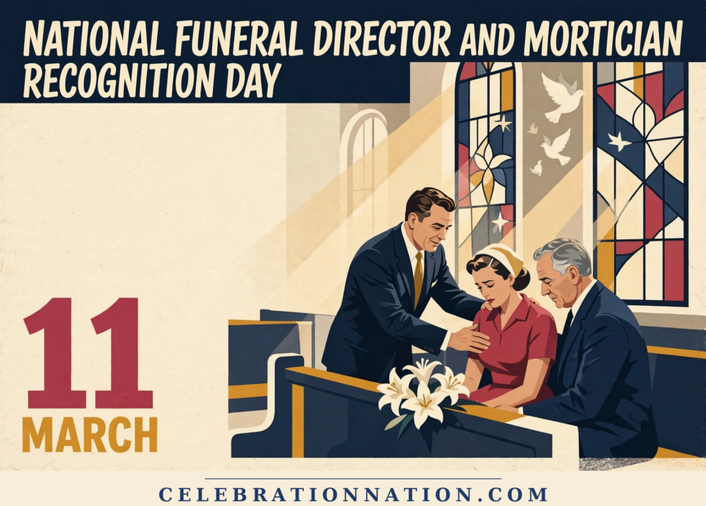 National Funeral Director and Mortician Recognition Day poster