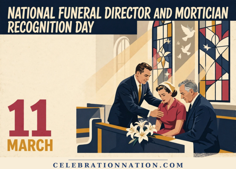 National Funeral Director and Mortician Recognition Day poster