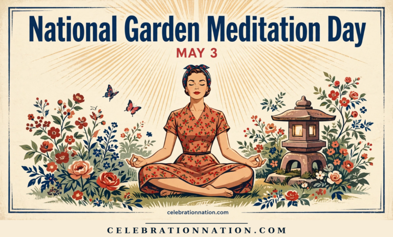 National Garden Meditation Day poster