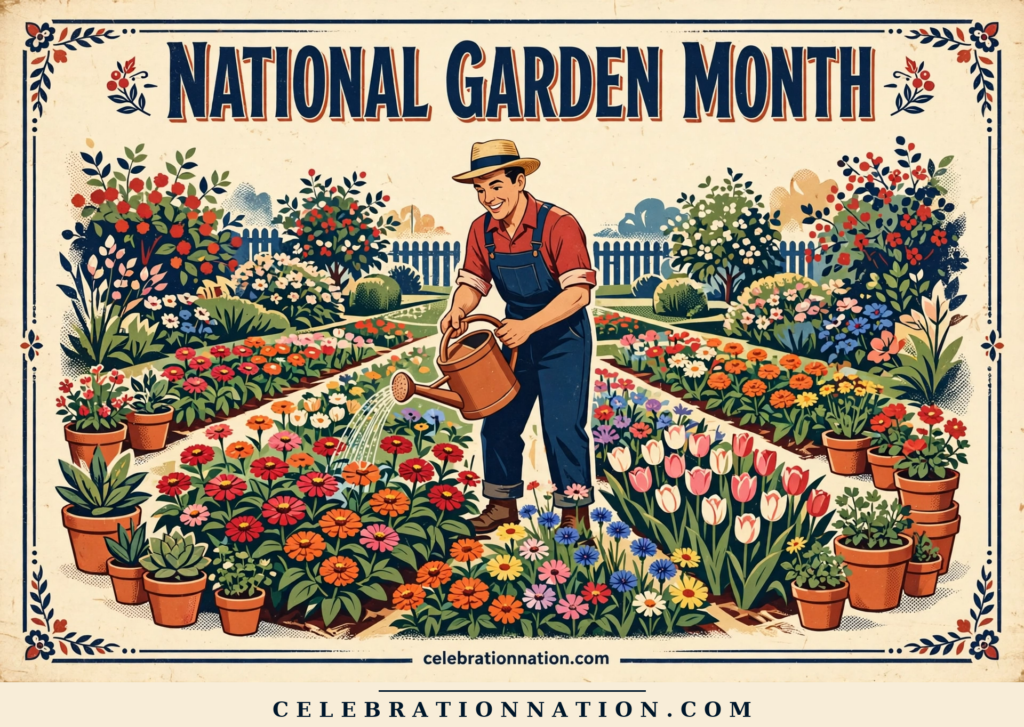 National Garden Month poster