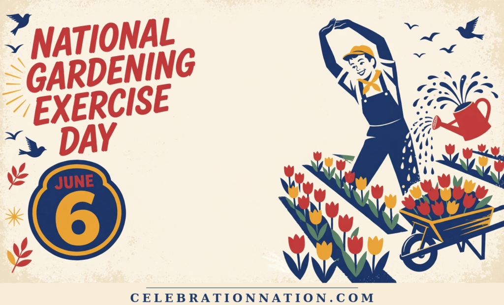 National Gardening Exercise Day poster