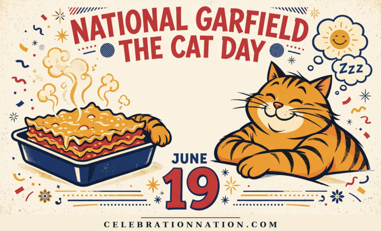 National Garfield the Cat Day poster