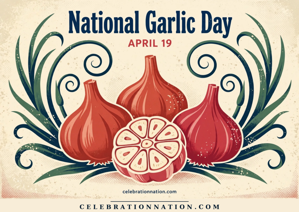 National Garlic Day poster