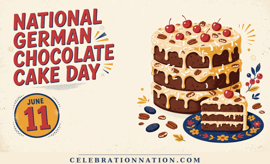 National German Chocolate Cake Day poster