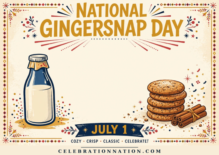 National Gingersnap Day poster