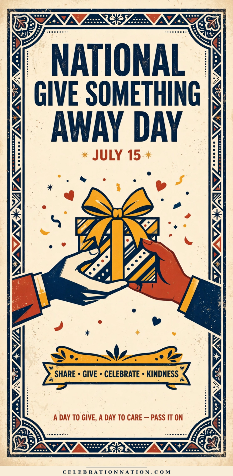 National Give Something Away Day poster