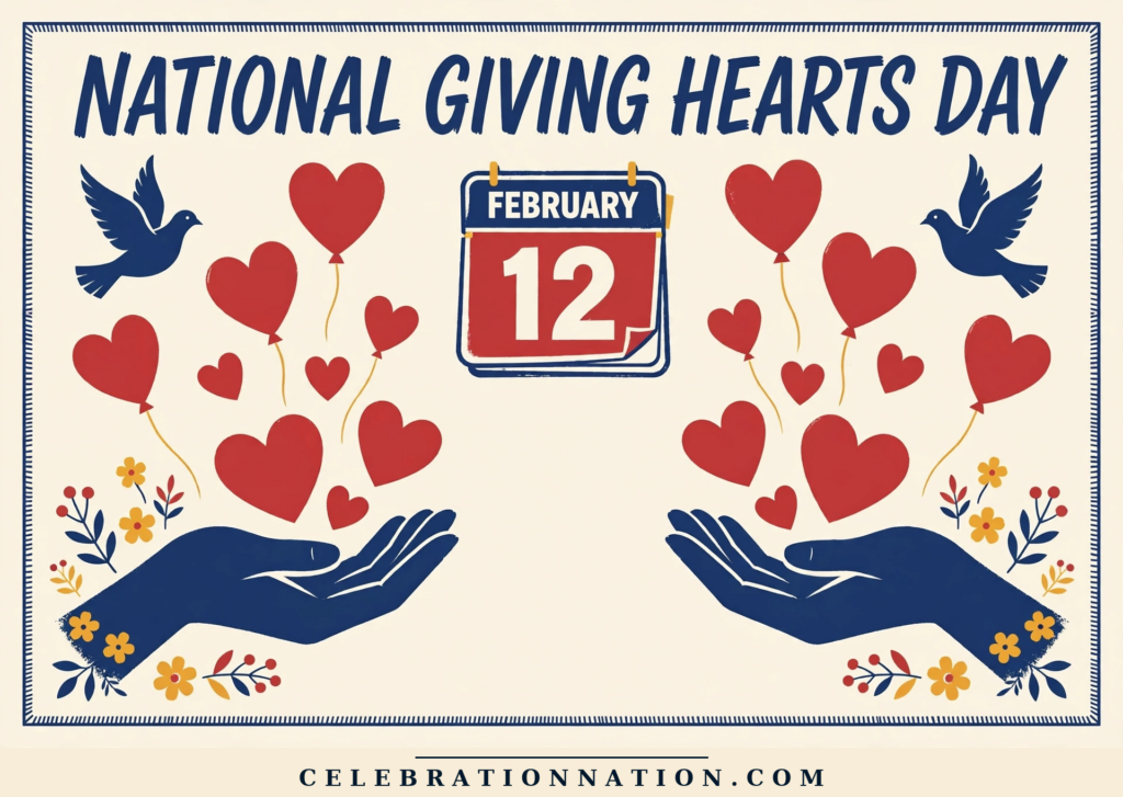 National Giving Hearts Day poster