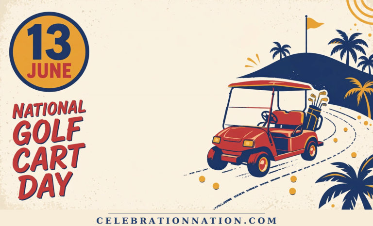 National Golf Cart Day poster