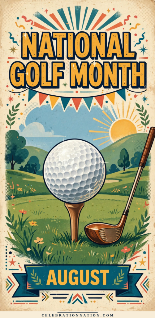 National Golf Month poster