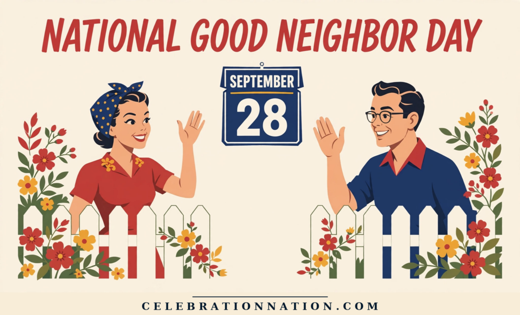 National Good Neighbor Day poster
