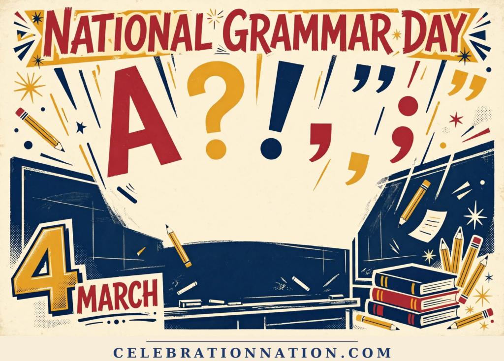 National Grammar Day illustration, March 4