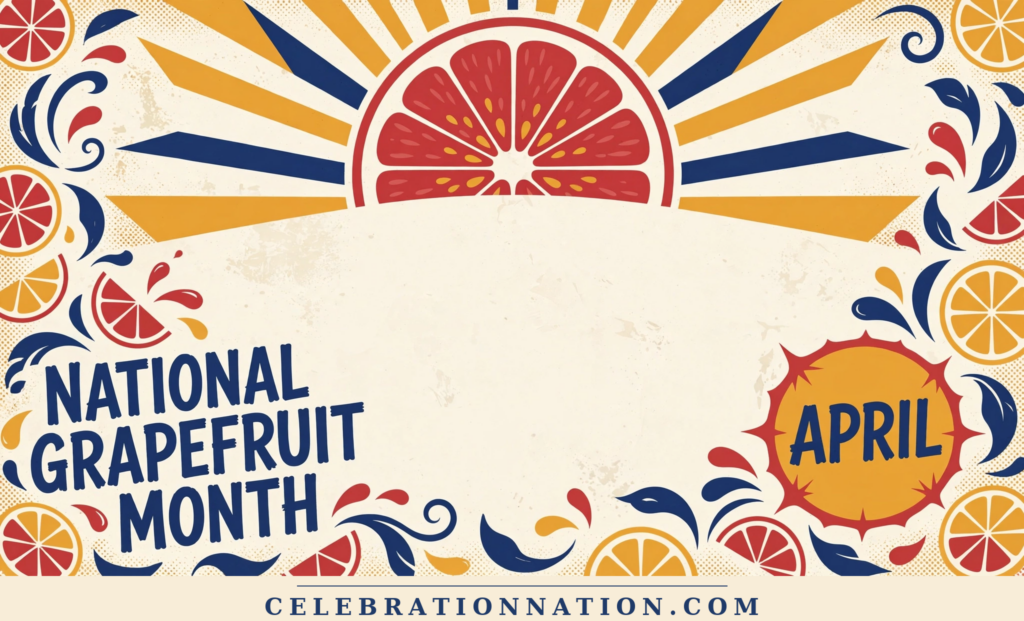 National Grapefruit Month poster