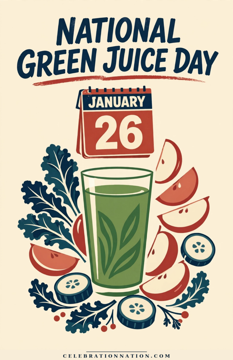 National Green Juice Day poster