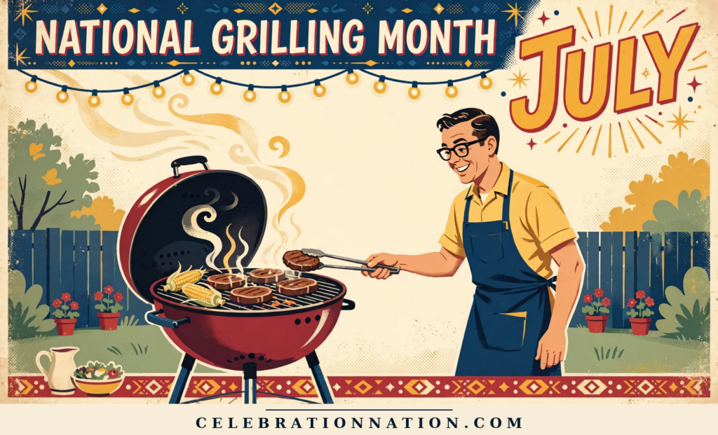National Grilling Month poster